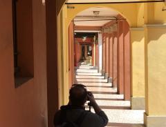 Fotografando i portici di Santa Caterina