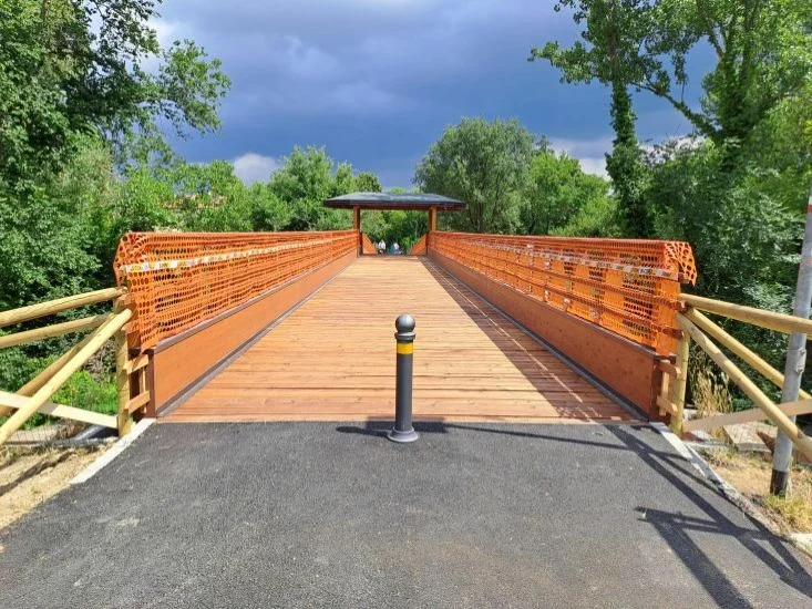 Nuovo ponte al Parco dei Cedri