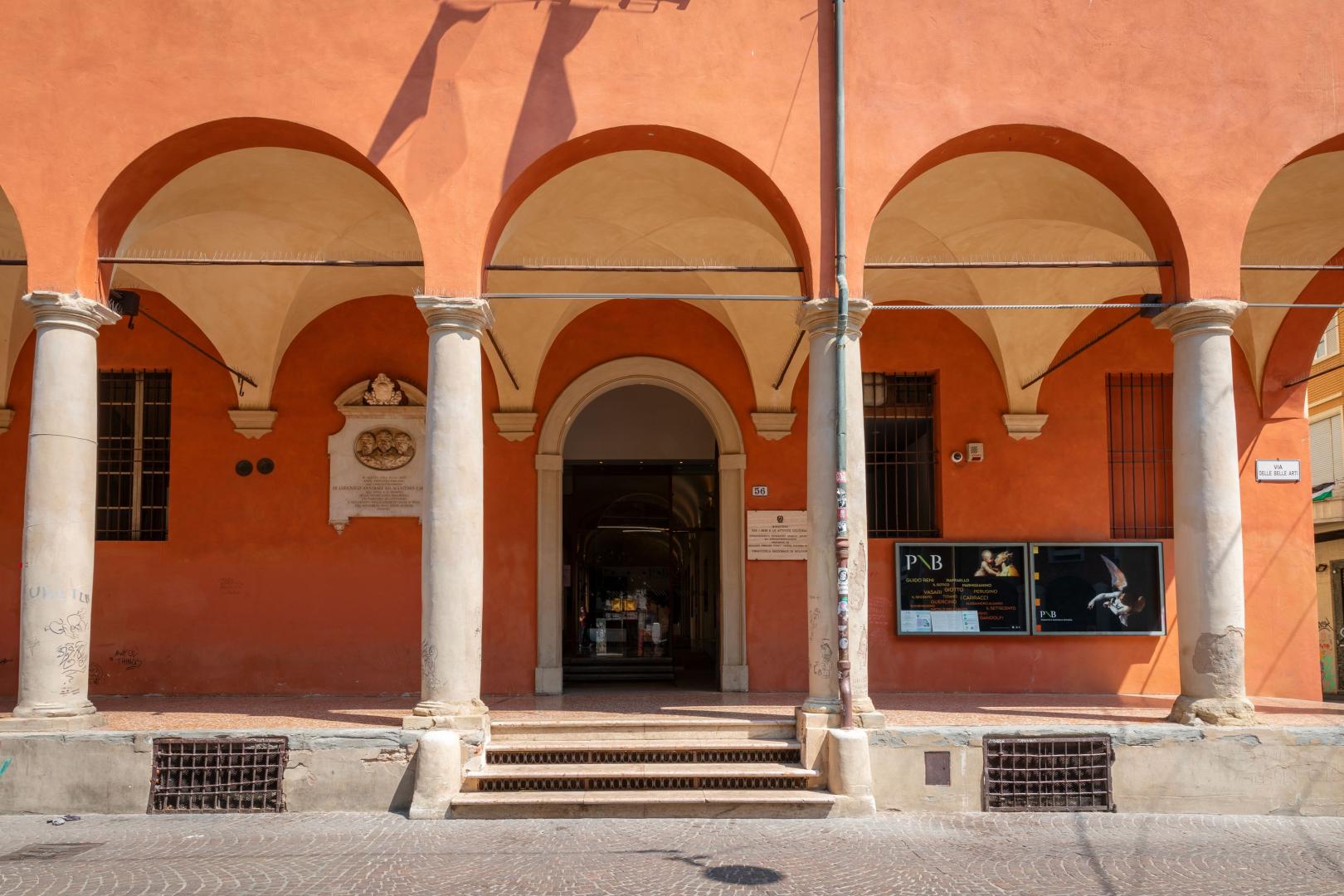 facciata dell'edificio della Pinacoteca